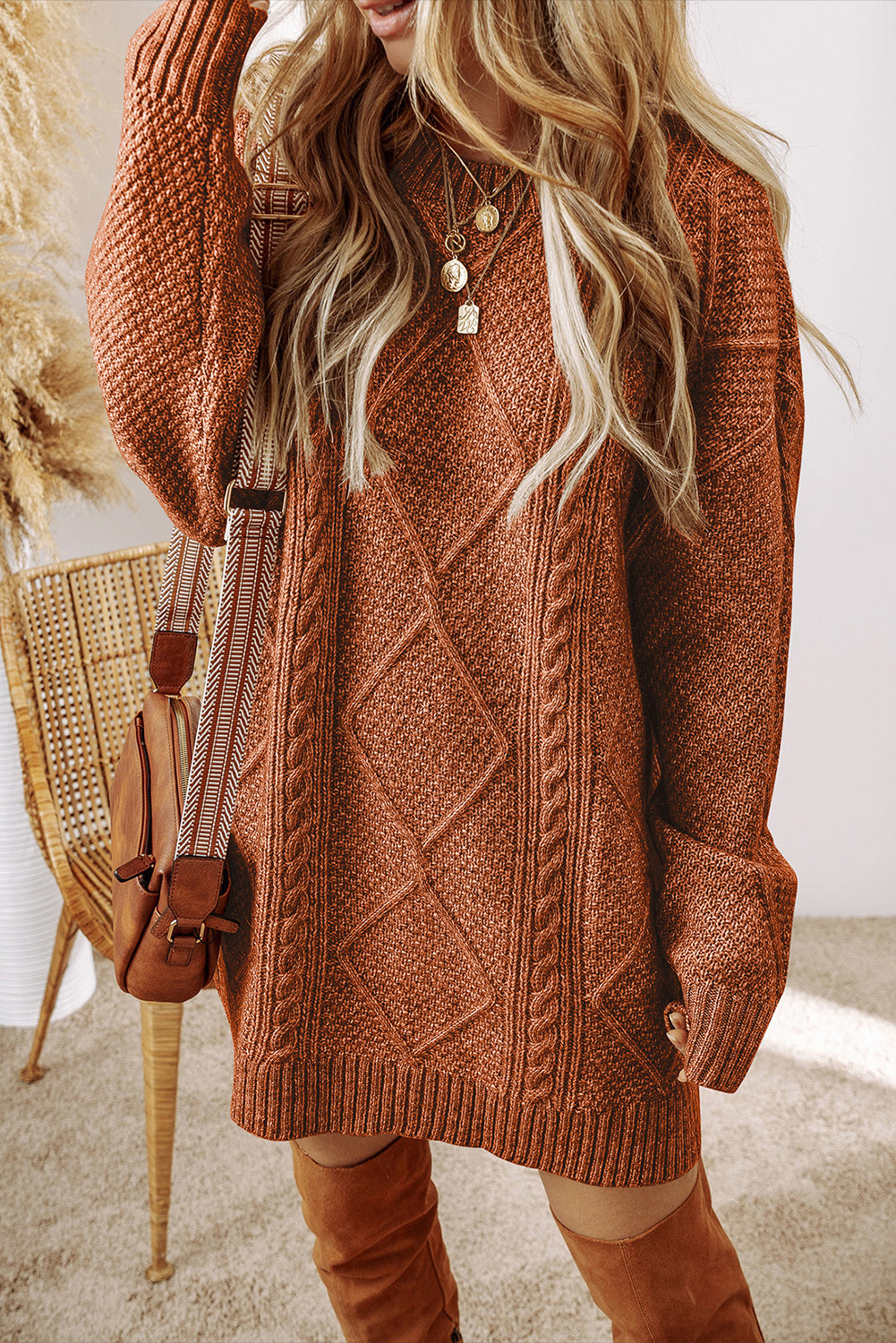 Hometown Knit Sweater Dress