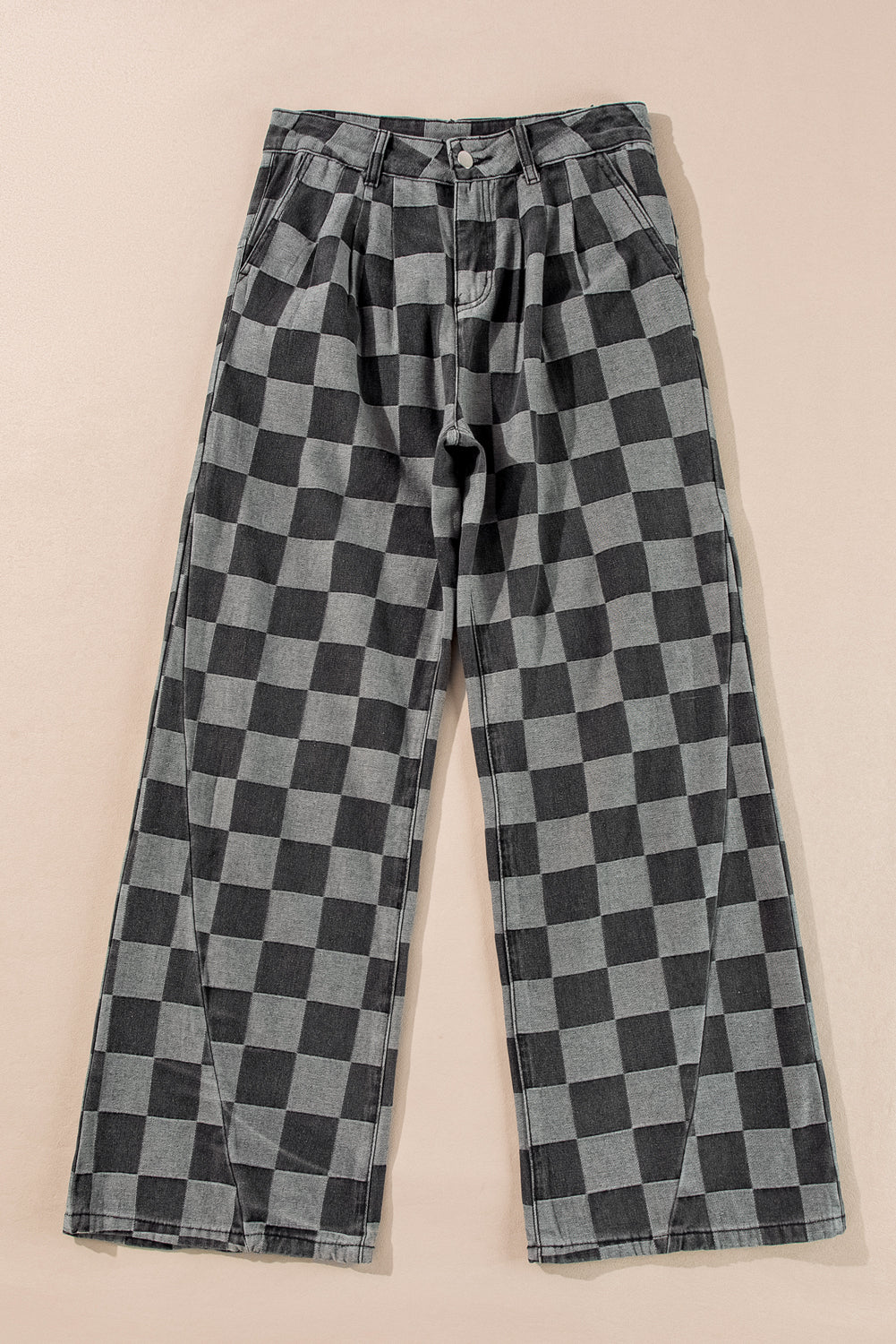 The Grey Check Edit Jeans