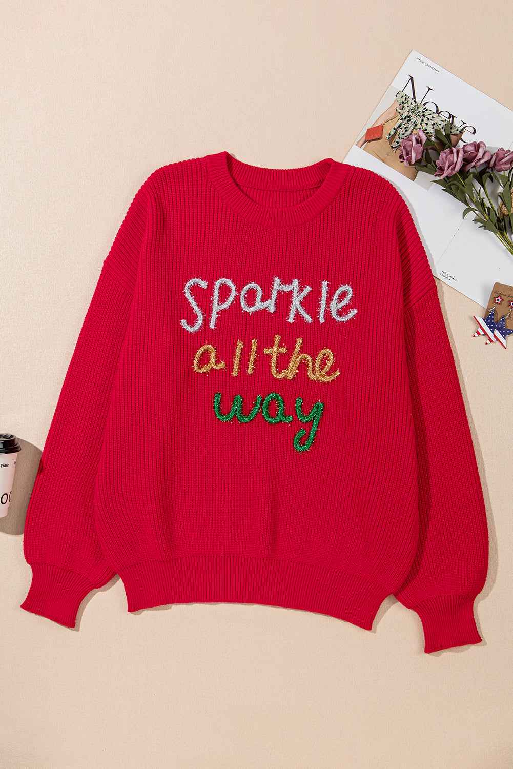 Sparkle All the Way Sweater-plus size