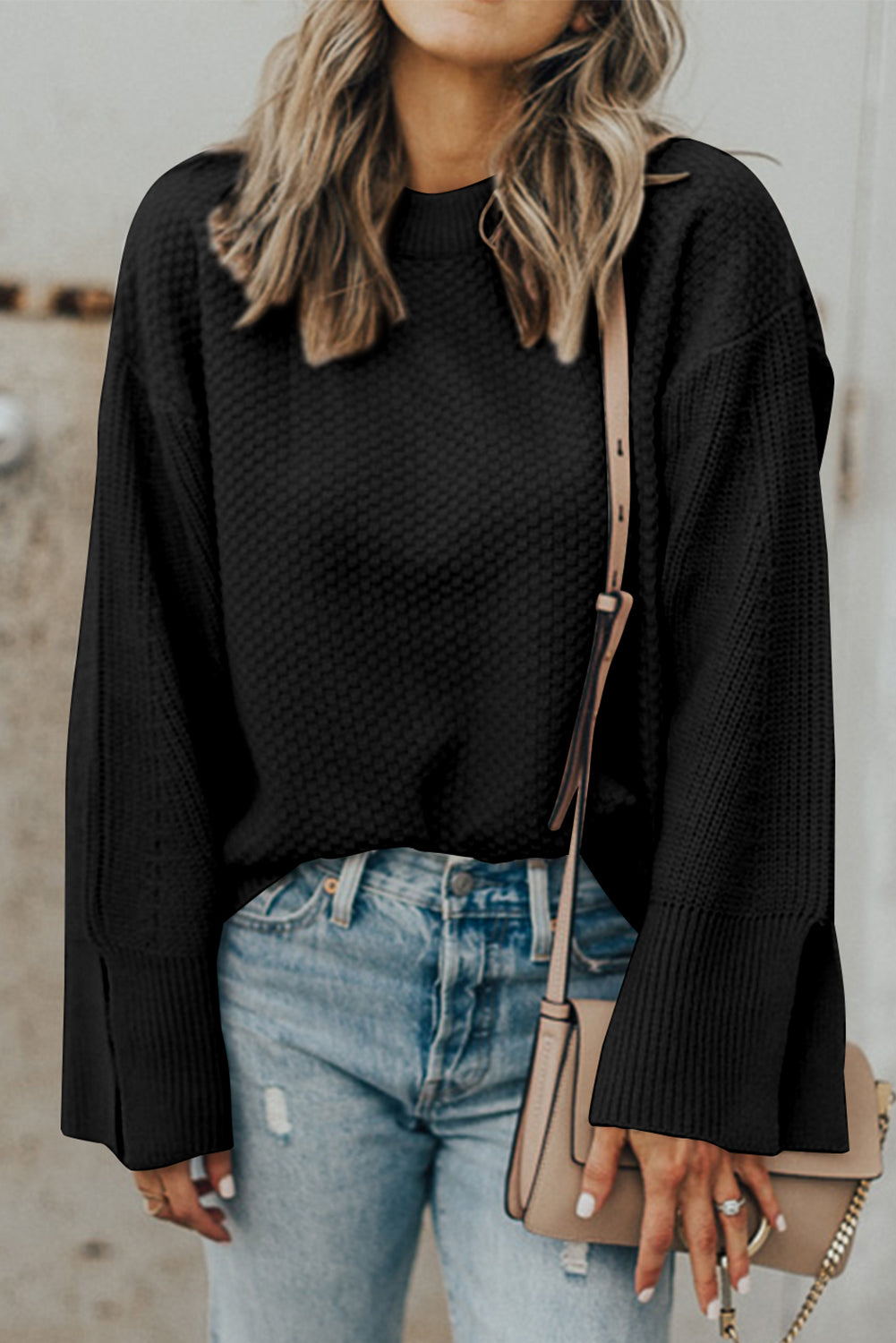 Soft + Simple Split-Cuff Sweater